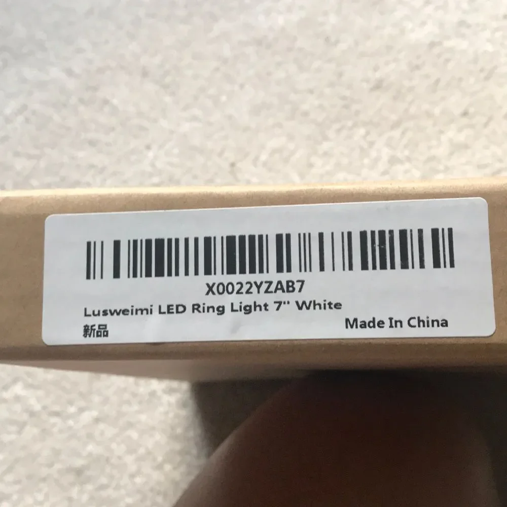 LED ring light 7”